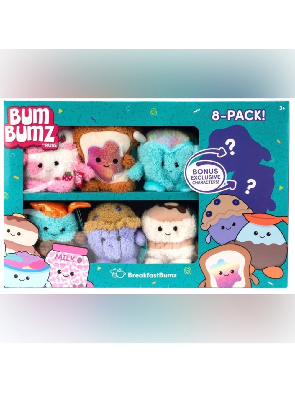 Bum Bumz BreakfastBumz 8-Pack Plush Set - Multi-Color